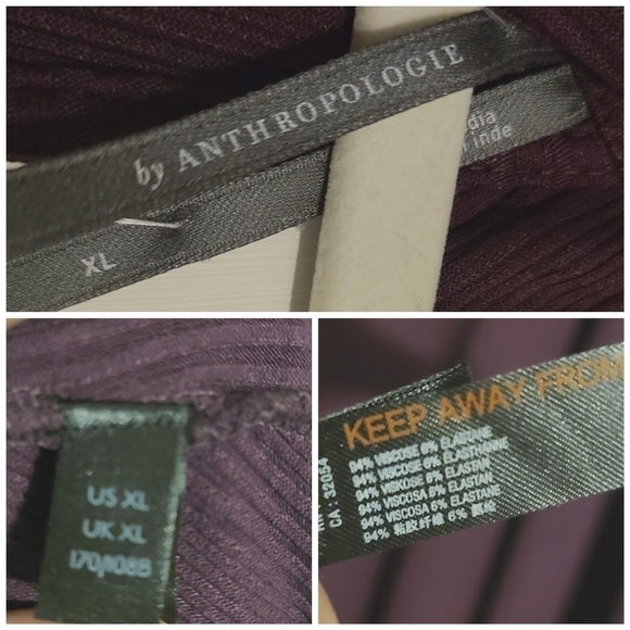 Anthropologie | Women's Purple V-Neck Ruffle Maxi Length Dress (US Size XL) - Picture 3 of 15